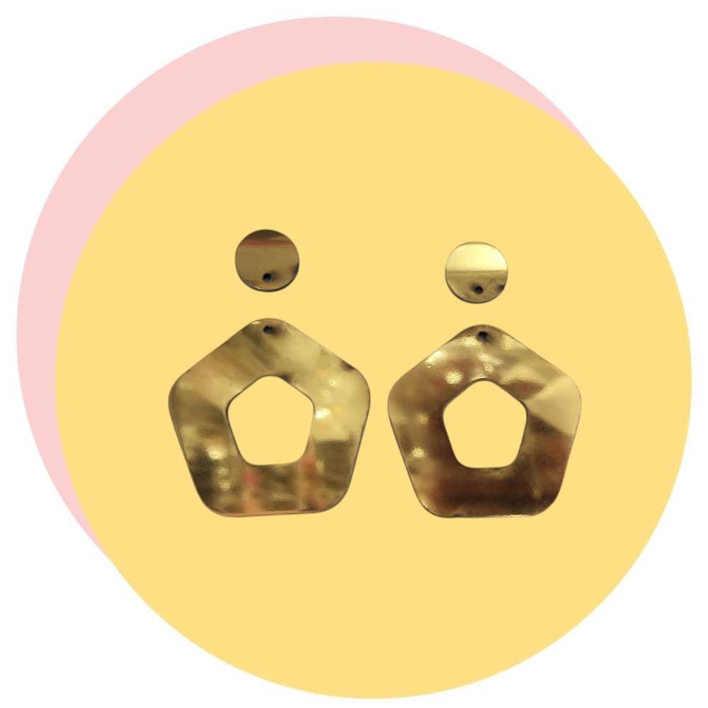 گوشواره مولتی ۵ ضلعی تو خالی
