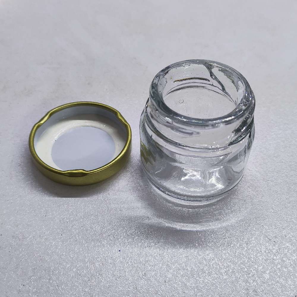 جار شیشه ای گرد کوچک