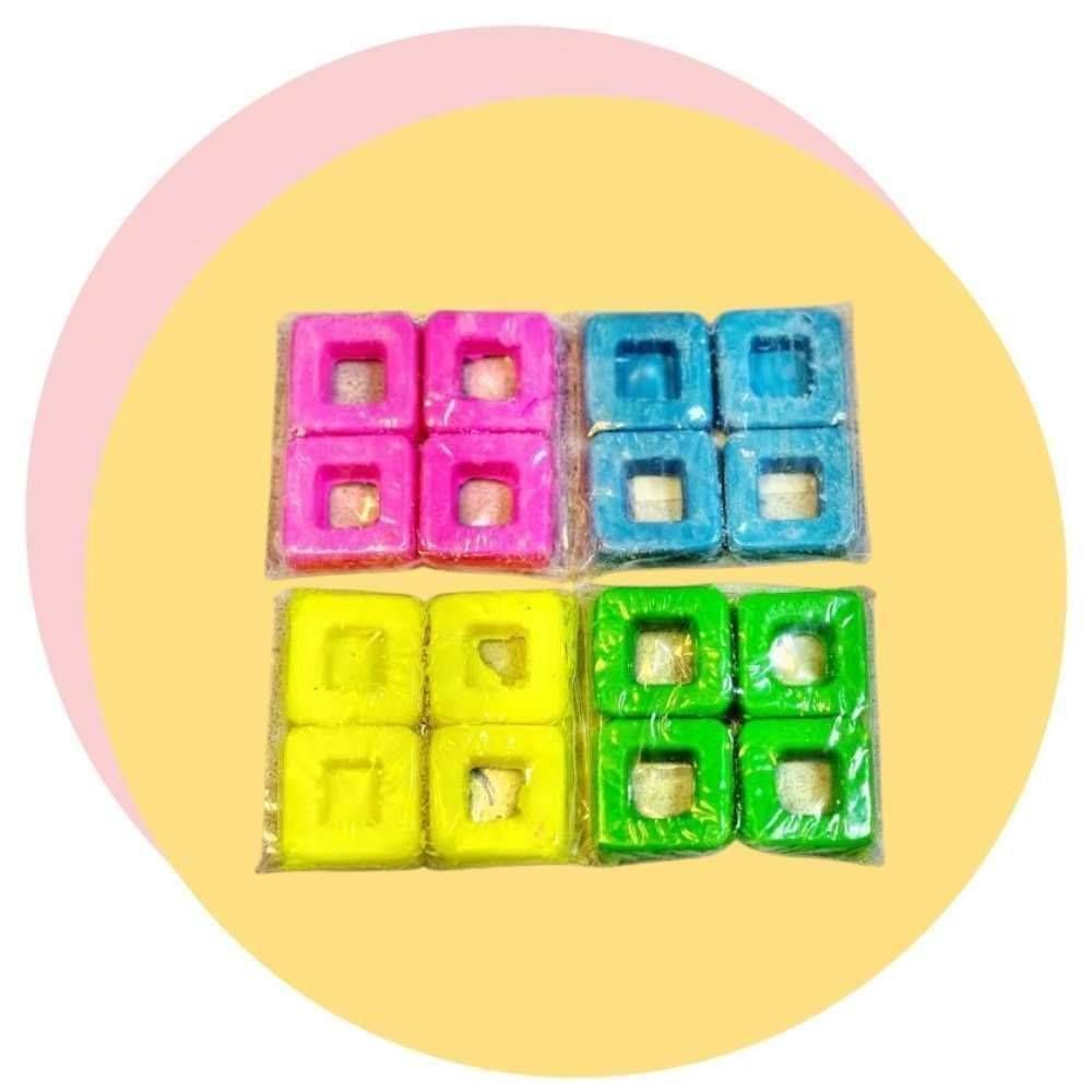 رنگ شمع مکعبی قهوه ای